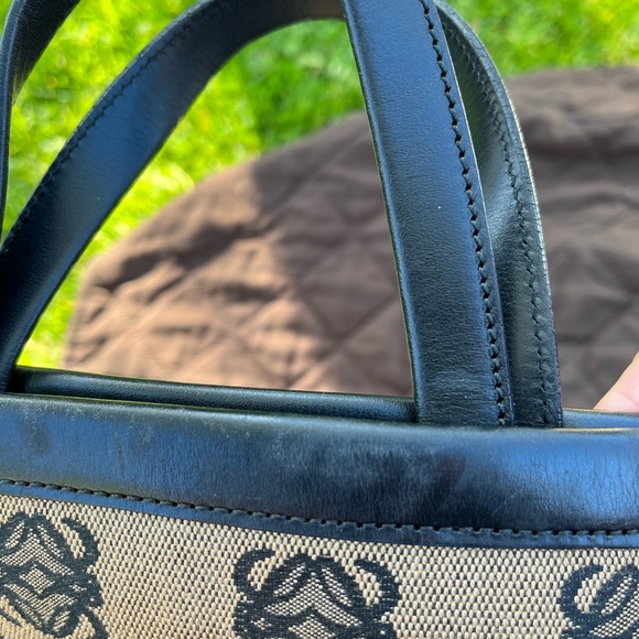 Vintage Loewe canvas mini Tote handbag - Picture 9 of 11